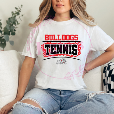 Bulldogs Tennis Mascot T-Shirt